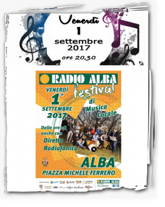 locandina del radio alba festival 2017 a cui il rejoicing gospel choir ha preso parte