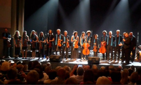 orchestra immagine dell'orchestra che ha accompagnato il Rejoicing Gospel Choir durante il concerto Winds of Gospel
