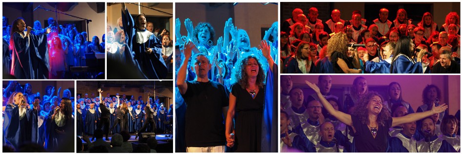 collage delle immagini più belle dell'edizione 2019 del gospelive