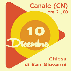 collegamento alla pagina promozionale per il concerto di natale organizzato a Canale