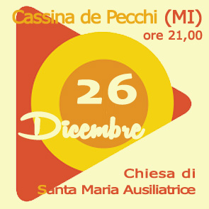 collegamento alla pagina promozionale per il concerto di natale organizzato a Cassina de Pecchi